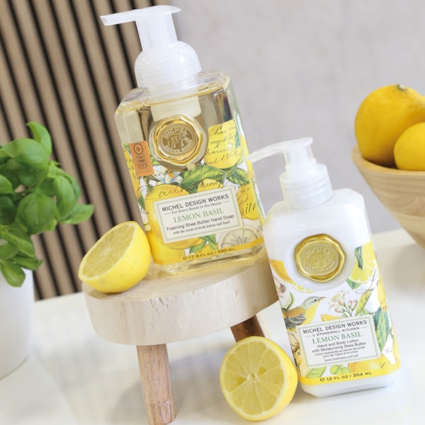 Lemon Basil Foaming Hand Soap by Michel Design Works Lemon Basil Foaming Hand Soap by Michel Design Works