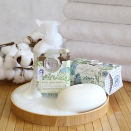 Cotton & Linen Bath Soap Bar by Michel Design Works Cotton & Linen Bath Soap Bar by Michel Design Works