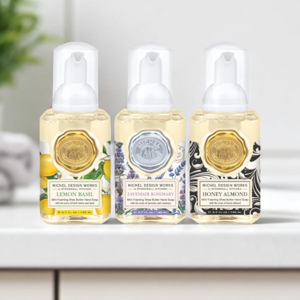 Mini Foaming Hand Soap Set Classic Collection by Michel Design Works Mini Foaming Hand Soap Set Classic Collection by Michel Design Works