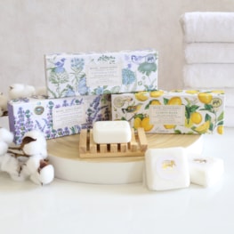 Lemon Basil Set 3 Soap Gift Set by Michel Design Works Lemon Basil Set 3 Soap Gift Set by Michel Design Works