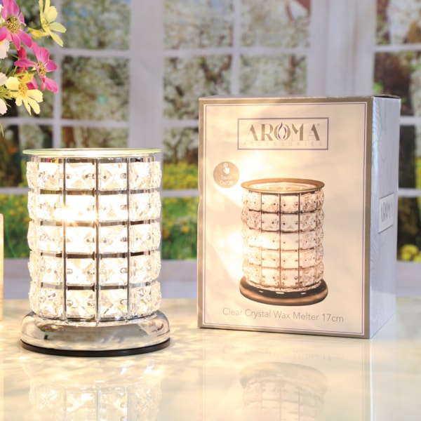Electric Wax Melter Touch - Clear Crystal 17cm Electric Wax Melter Touch - Clear Crystal 17cm
