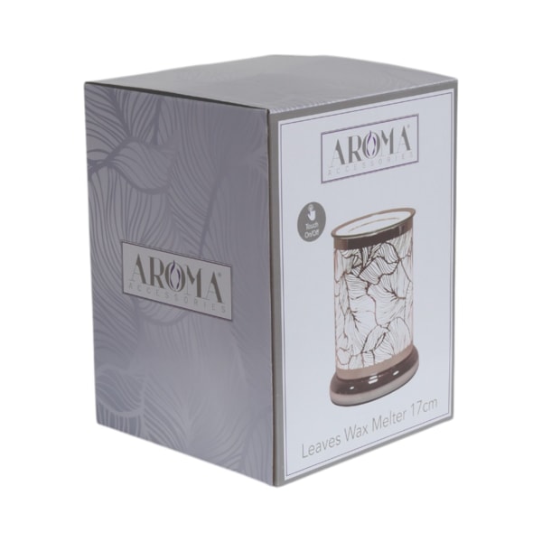Electric Wax Melter Touch - Silver Silhouette Botanicals 17cm Electric Wax Melter Touch - Silver Silhouette Botanicals 17cm