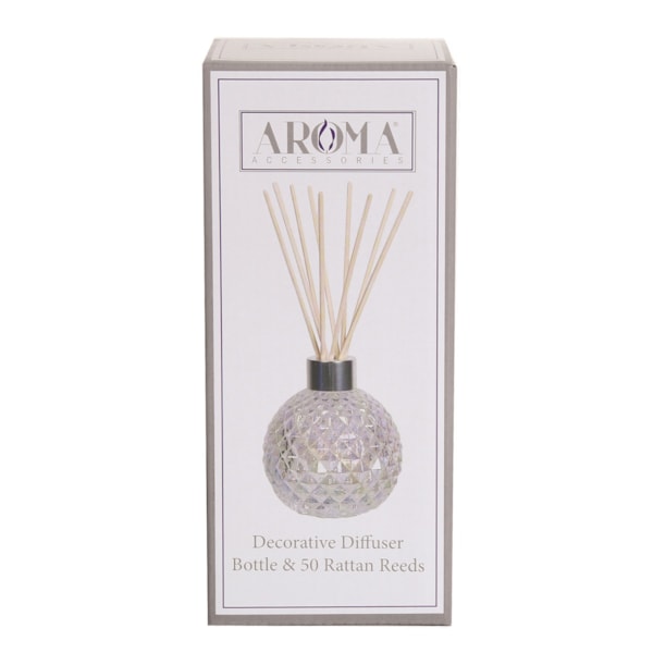 Clear Glass Reed Diffuser & 50 Rattan Reeds Clear Glass Reed Diffuser & 50 Rattan Reeds