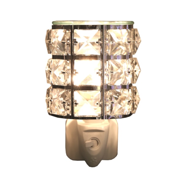 Wax Melter Plug In - Metal and Crystal 12cm Wax Melter Plug In - Metal and Crystal 12cm