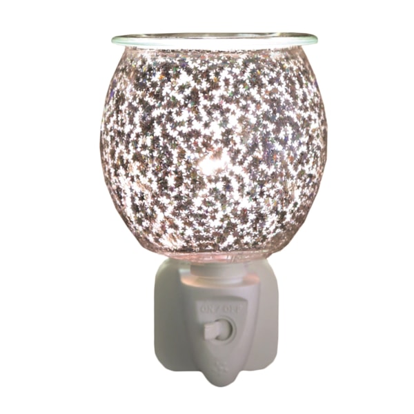 Wax Melter Plug In - Glitter Glass 12cm Wax Melter Plug In - Glitter Glass 12cm