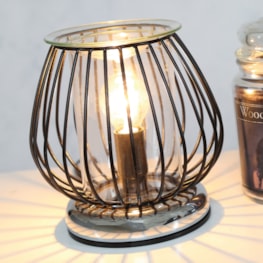 Electric Wax Melter Touch – Black Framework Industrial Globe 17cm Electric Wax Melter Touch – Black Framework Industrial Globe 17cm