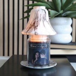 Jar Shade & Tray Set - Noir Marble Jar Shade & Tray Set - Noir Marble