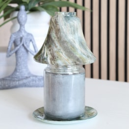 Jar Shade & Tray Set - Jade Marble Jar Shade & Tray Set - Jade Marble