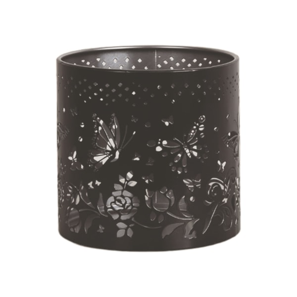 Tealight Wax Melter & Candle Holder - Black & Silver Silhouette Butterfly 10.5cm Tealight Wax Melter & Candle Holder - Black & Silver Silhouette Butterfly 10.5cm
