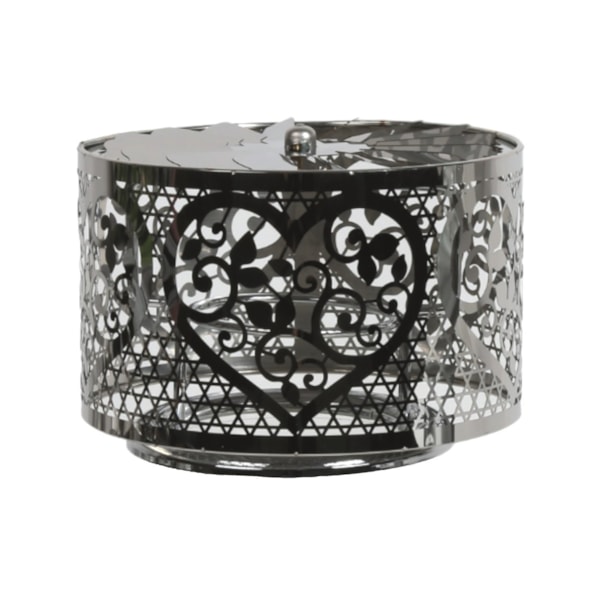Carousel Shade Metal Silhouette - Silver Heart 13cm Carousel Shade Metal Silhouette - Silver Heart 13cm