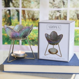 Wax Melt Burner - Petal Grey 11cm Wax Melt Burner - Petal Grey 11cm