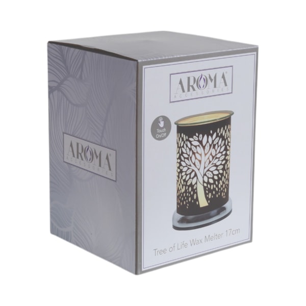 Electric Wax Melter Touch - Black Silhouette Tree Of Life 17cm Electric Wax Melter Touch - Black Silhouette Tree Of Life 17cm