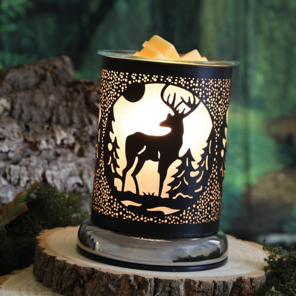 Electric Wax Melter Touch - Black Silhouette Stag 17cm Electric Wax Melter Touch - Black Silhouette Stag 17cm
