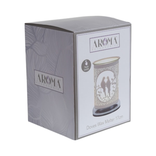 Electric Wax Melter Touch - White Silhouette Doves 17cm Electric Wax Melter Touch - White Silhouette Doves 17cm