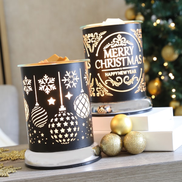Electric Wax Melter Touch - Black Silhouette Baubles 17cm Electric Wax Melter Touch - Black Silhouette Baubles 17cm