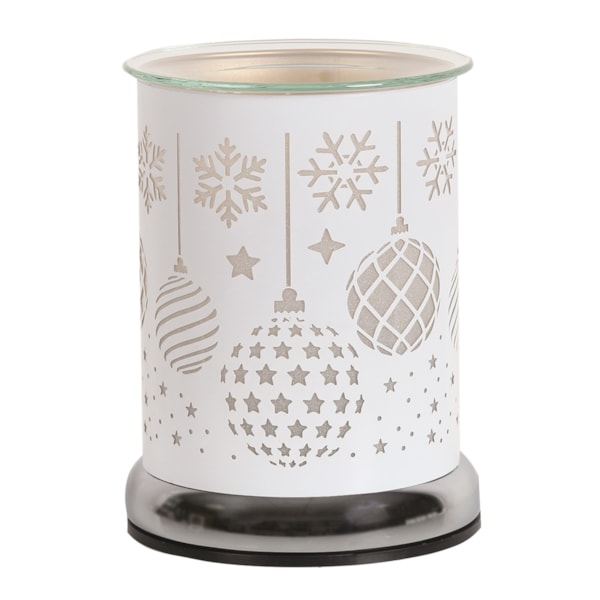 Electric Wax Melter Touch - White Silhouette Baubles 17cm Electric Wax Melter Touch - White Silhouette Baubles 17cm