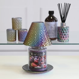 Jar Shade & Tray Set - Grey Lustre Jar Shade & Tray Set - Grey Lustre