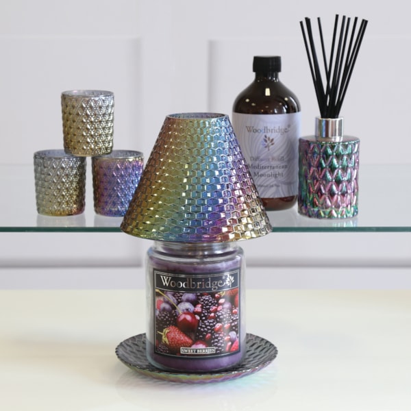Jar Shade & Tray Set - Grey Lustre