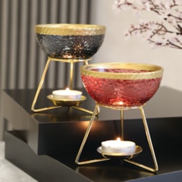 Bowl Wax Melter Red 11cm Bowl Wax Melter Red 11cm