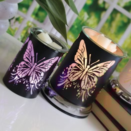 Electric Wax Melter Touch - Black Silhouette Butterfly 17cm Electric Wax Melter Touch - Black Silhouette Butterfly 17cm