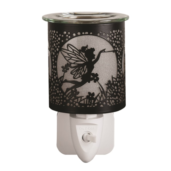 Wax Melter Plug In - Black & Gold Silhouette Fly Fairy 13cm Wax Melter Plug In - Black & Gold Silhouette Fly Fairy 13cm