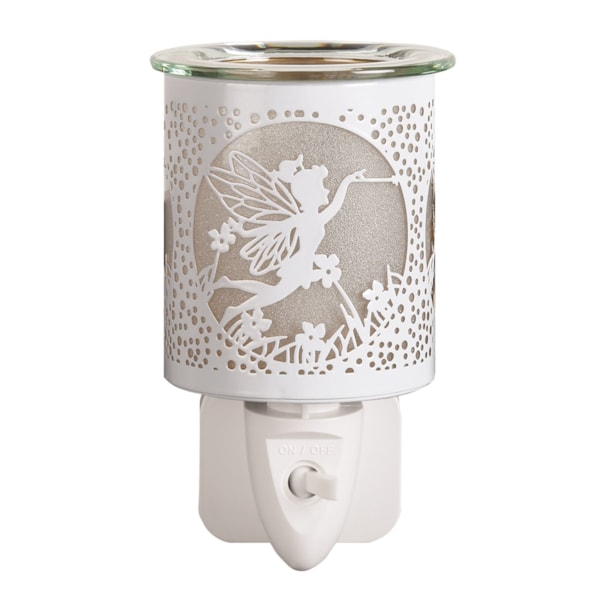 Wax Melter Plug In - White & Gold Silhouette Fly Fairy 13cm Wax Melter Plug In - White & Gold Silhouette Fly Fairy 13cm
