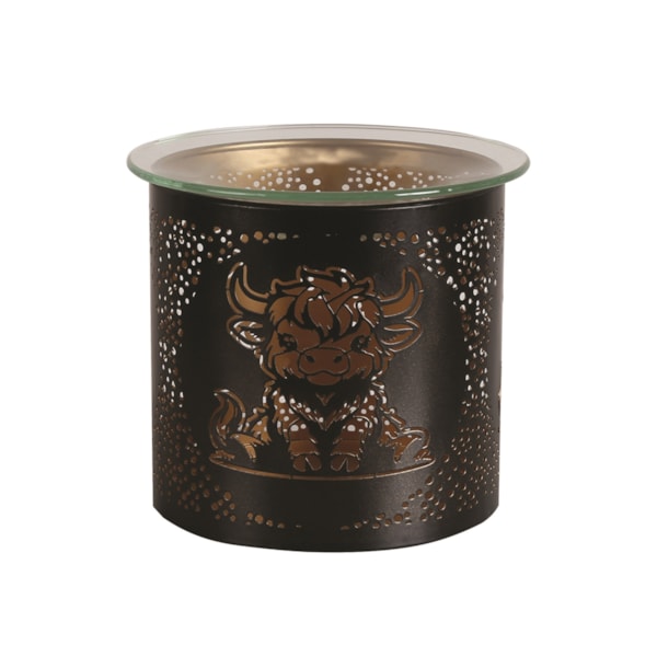 Tealight Wax Melter and Candle Holder - Black & Gold Silhouette Melter Highland Tealight Wax Melter and Candle Holder - Black & Gold Silhouette Melter Highland