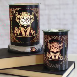 Electric Wax Melter Touch - Black Silhouette Highland Cow 17cm Electric Wax Melter Touch - Black Silhouette Highland Cow 17cm