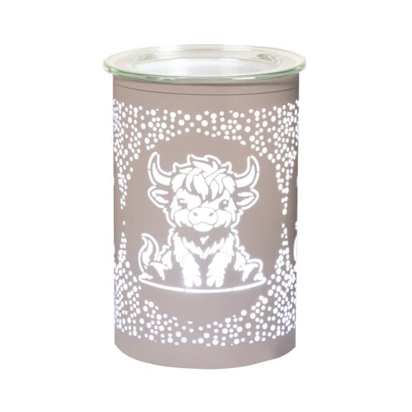 LED Melter Highland Cow White 12cm LED Melter Highland Cow White 12cm
