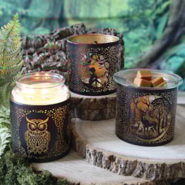 Tealight Wax Melter and Candle Holder -Black & Gold Silhouette Melter Seat Fairy Tealight Wax Melter and Candle Holder -Black & Gold Silhouette Melter Seat Fairy