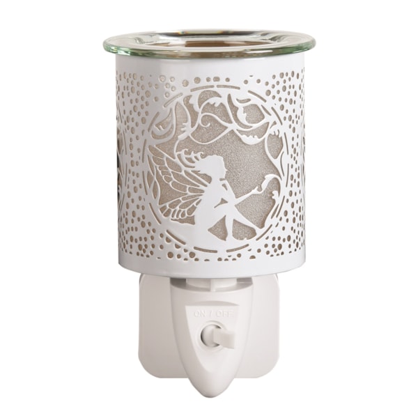 Wax Melter Plug In - White & Gold Silhouette Seated Fairy 13cm Wax Melter Plug In - White & Gold Silhouette Seated Fairy 13cm