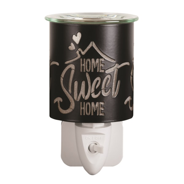 Wax Melter Plug In - Black & Gold Silhouette Home 13cm Wax Melter Plug In - Black & Gold Silhouette Home 13cm