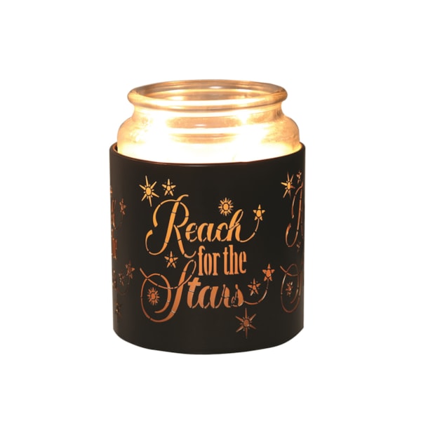 Tealight Wax Melter and Candle Holder - Black & Gold Silhouette Melter Reach Tealight Wax Melter and Candle Holder - Black & Gold Silhouette Melter Reach