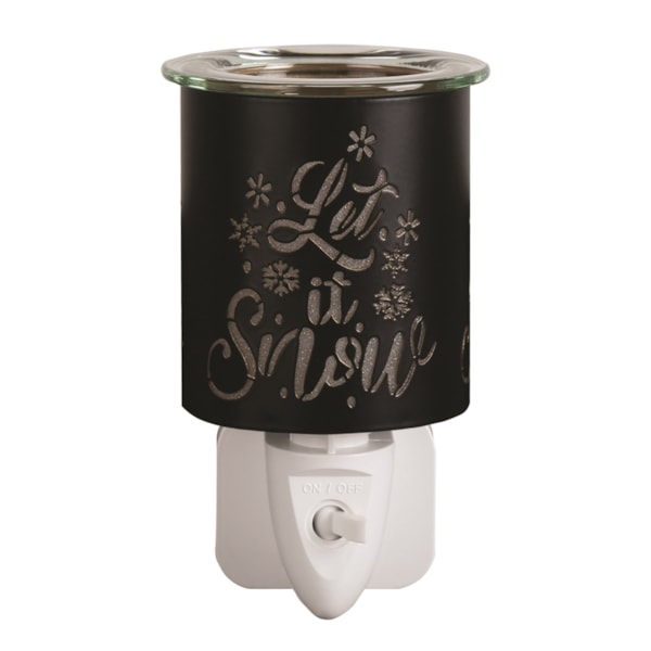 Wax Melter Plug In - Black & Gold Silhouette Let it 13cm Wax Melter Plug In - Black & Gold Silhouette Let it 13cm