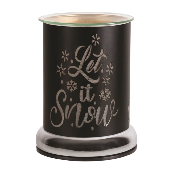 Electric Wax Melter Touch - Black Silhouette Let it Snow 17cm Electric Wax Melter Touch - Black Silhouette Let it Snow 17cm