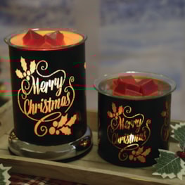 Electric Wax Melter Touch - Black Silhouette Merry 17cm Electric Wax Melter Touch - Black Silhouette Merry 17cm