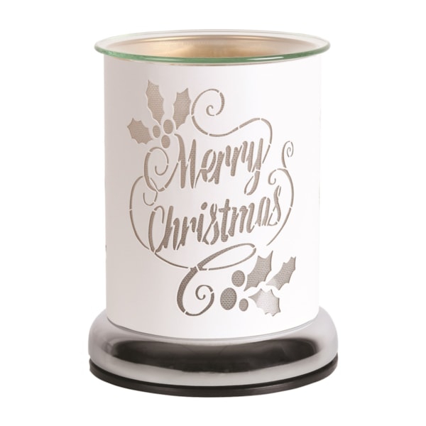 Electric Wax Melter Touch - White Silhouette Merry 17cm Electric Wax Melter Touch - White Silhouette Merry 17cm