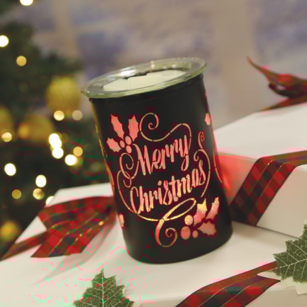 LED Melter Merry Christmas Black 12cm LED Melter Merry Christmas Black 12cm