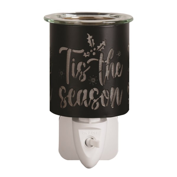 Wax Melter Plug In - Black & Gold Silhouette Tis the 13cm Wax Melter Plug In - Black & Gold Silhouette Tis the 13cm