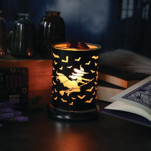 Electric Wax Melter Touch - Black Silhouette Witch 17cm Electric Wax Melter Touch - Black Silhouette Witch 17cm