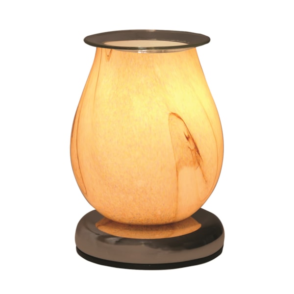 Electric Wax Melter Touch - Natural Swirl Oval 16cm Electric Wax Melter Touch - Natural Swirl Oval 16cm