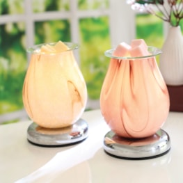 Electric Wax Melter Touch - Natural Swirl Oval 16cm Electric Wax Melter Touch - Natural Swirl Oval 16cm