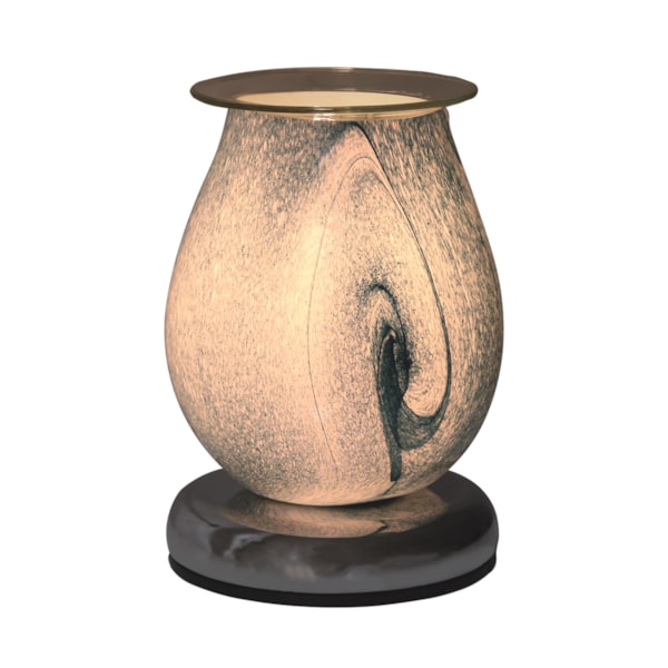 Electric Wax Melter Touch - Teal Swirl Oval 16cm Electric Wax Melter Touch - Teal Swirl Oval 16cm