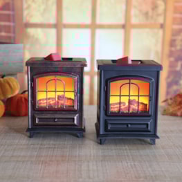 Log Burner Electric Wax Melter Black 16cm Log Burner Electric Wax Melter Black 16cm