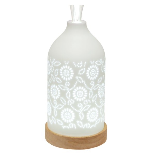 LED Ceramic Reed Diffuser Floral 19cm LED Ceramic Reed Diffuser Floral 19cm