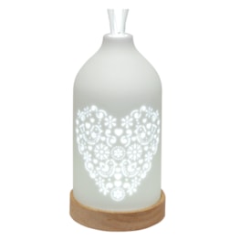 LED Ceramic Reed Diffuser Heart 19cm