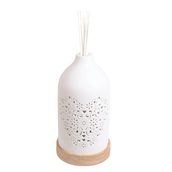LED Ceramic Reed Diffuser Heart 19cm LED Ceramic Reed Diffuser Heart 19cm