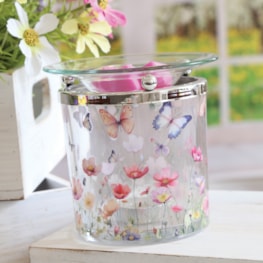 Tealight Wax Melter Butterfly Meadow 10cm