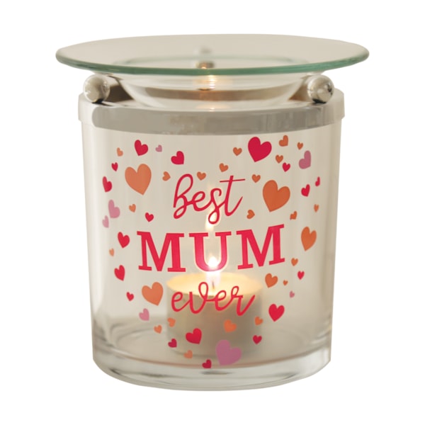 Tealight Wax Melter ‘Best Mum Ever’ 10cm Tealight Wax Melter ‘Best Mum Ever’ 10cm