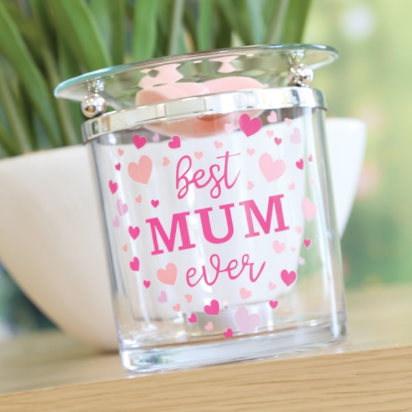 Tealight Wax Melter ‘Best Mum Ever’ 10cm Tealight Wax Melter ‘Best Mum Ever’ 10cm